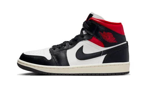 Nike Air Jordan 1 Mid Black Gym Red