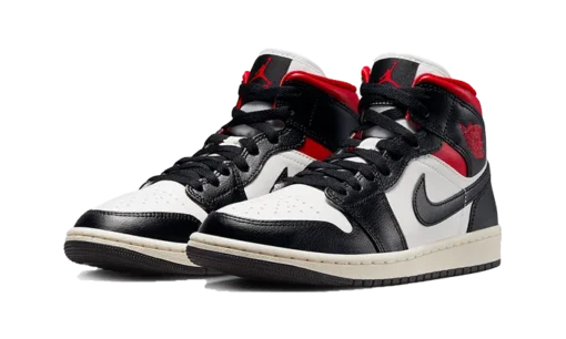 Nike Air Jordan 1 Mid Black Gym Red - immagine 2